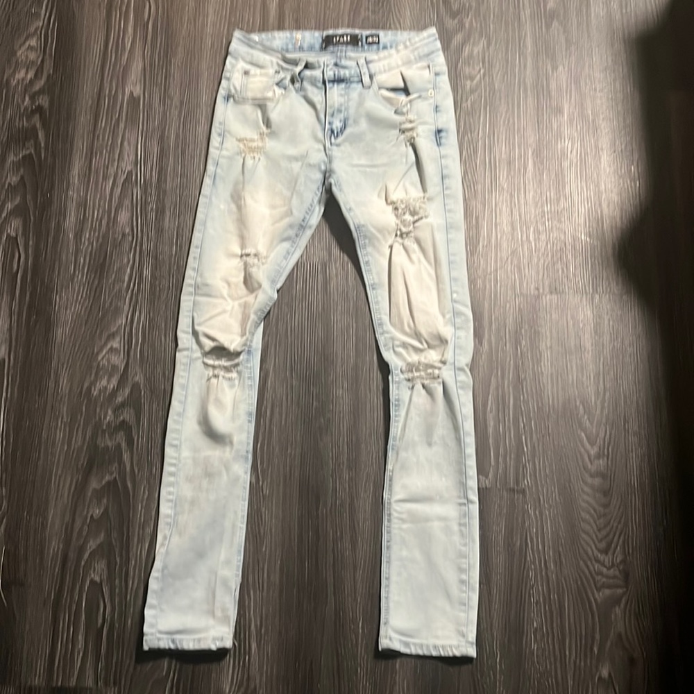 Men skinny jeans light blue